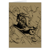 Capricorn Constellation Hevelius 1690 op Taupe (Voorkant)