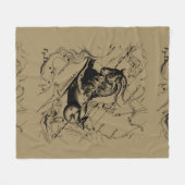 Capricorn Constellation Hevelius 1690 op Taupe Fleece Deken (Voorkant (Horizontaal))