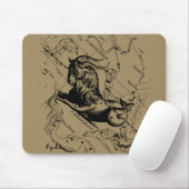 Capricorn Constellation Map Hevelius circa 1690 Muismat (Met muis)