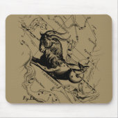 Capricorn Constellation Map Hevelius circa 1690 Muismat (Voorkant)