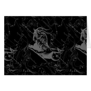 Capricorn Constellation Map Hevelius Engraving