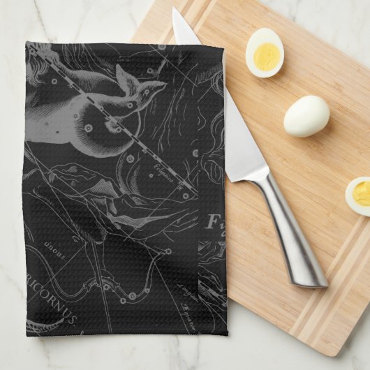 Capricorn Constellation Map Hevelius Engraving Theedoek (Quarter Fold)