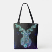 capricorn de geitentzodiale canvas tas (Achterkant)