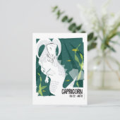 Capricorn de Zee Goat Zodiac Briefkaart (Staand voorkant)