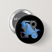 Capricorn — Designer Zodiac Button (Voorkant /achterkant)