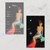 Capricorn en Crystal Ball Visitekaartje (Voorkant / Achterkant)