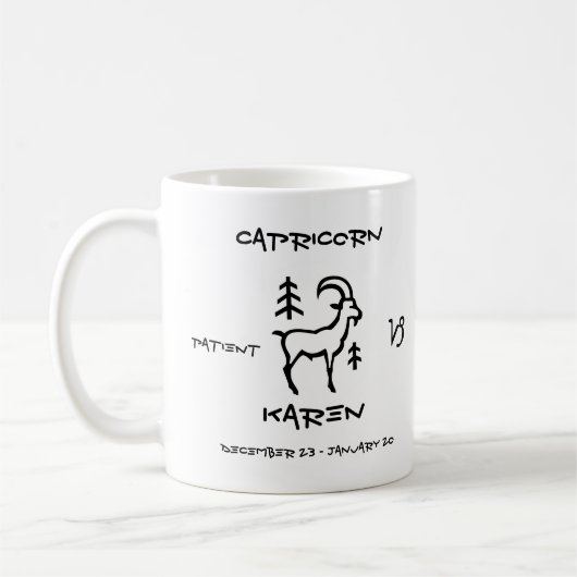 Capricorn - Gepersonaliseerd Koffiemok (Links)