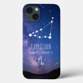Capricorn | Gepersonaliseerde zodiac-constellatie Case-Mate iPhone Case (Achterkant)