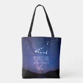 Capricorn | Gepersonaliseerde zodiac-constellatie Draagtas (Achterkant)