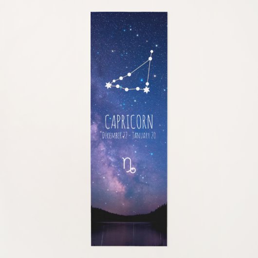 Capricorn | Gepersonaliseerde zodische astrologie Yogamat (Voorkant)