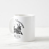 Capricorn Goat Constellation Custom Name Birthday Koffiemok (Voorkant links)