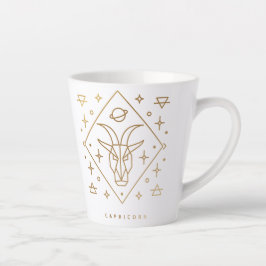 Capricorn Gold Glyph Coffee Mok