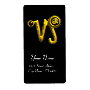 CAPRICORN GOLD ZODIAC BIRTHDAY JEWEL Black Onyx Etiket