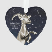 Capricorn Heart Ornament (achterkant)