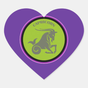 Capricorn Heart Sticker