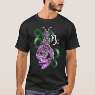 Capricorn Horoscope Geïnspireerd Capricorn Symbool T-shirt