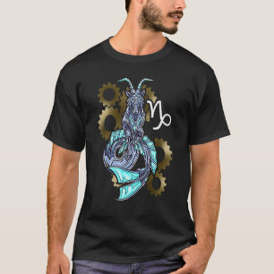 Capricorn Horoscope Geïnspireerd Capricorn Symbool T-shirt