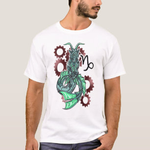 Capricorn Horoscope Geïnspireerd Capricorn Symbool T-shirt