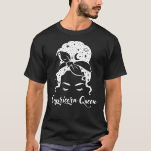 Capricorn koningin Sign Horoscope Birthday T-shirt