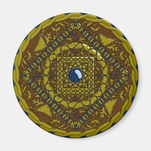 Capricorn Mandala Magnet (Devant)