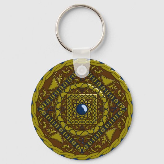 Capricorn Mandala Sleutelhanger (Voorkant)