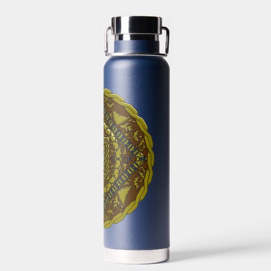 Capricorn Mandala Waterfles (Achterkant)