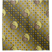 Capricorn & Metal Rabbit Douchegordijn (Voorkant)