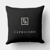 Capricorn – Minimalist Zodiac Decorative Pillow  Kussen (Achterkant)