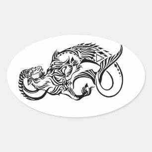 capricorn ovale sticker