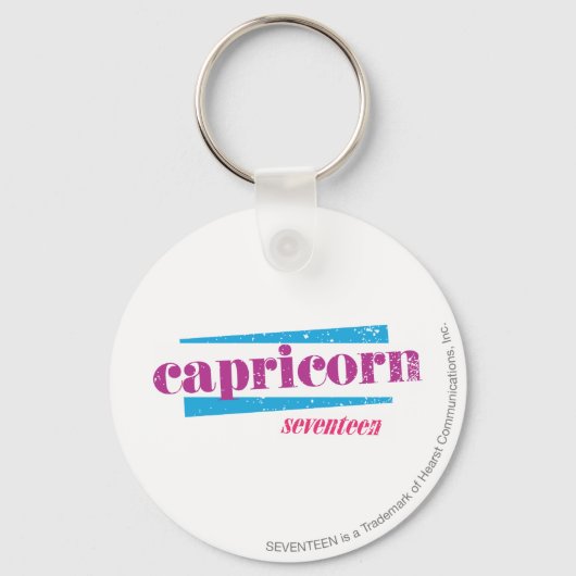 Capricorn Paars Sleutelhanger (Voorkant)