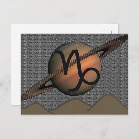 Capricorn Postcard Briefkaart (Voorkant / Achterkant)