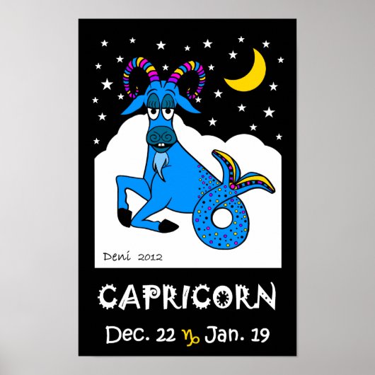 CAPRICORN - POSTER ZODIAC (Devant)