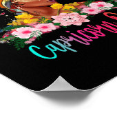 Capricorn Queen Black Women Persistent Beauful Poster (Hoek)