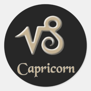 Capricorn Ronde Sticker