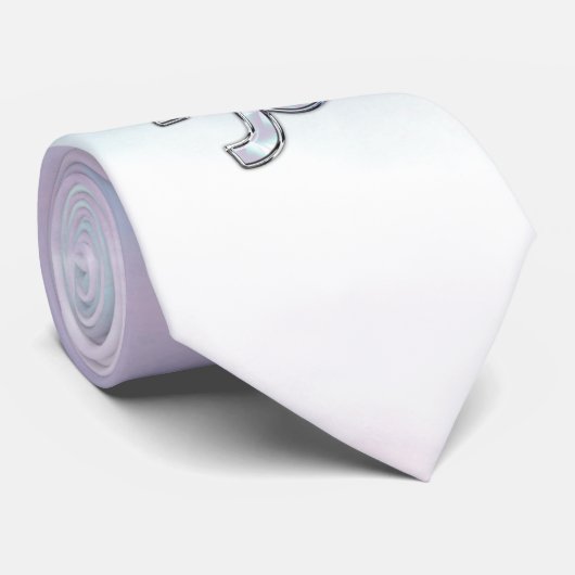 Capricorn Sign on Moeder Pearl Nacre Style Stropdas (Opgerold)