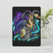 Capricorn signe Zodiac Invitation (Debout devant)