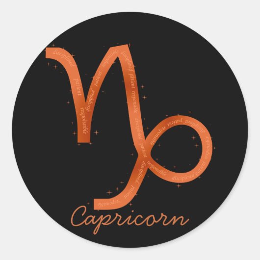 Capricorn Sticker (Voorkant)