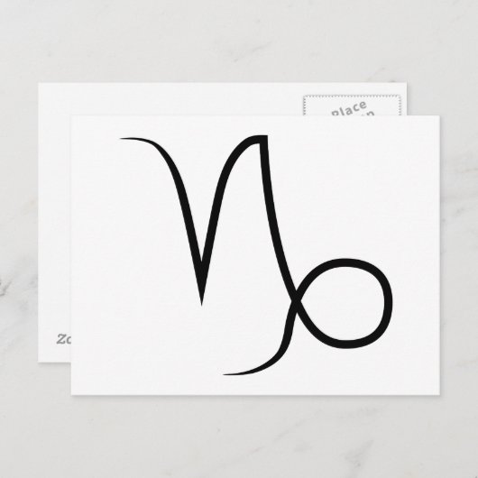 capricorn symbool griek astrologie zodiahoroscoop briefkaart (Voorkant / Achterkant)