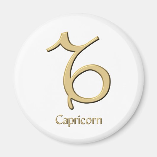 Capricorn-symbool Magneet (Voorkant)
