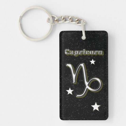 Capricorn-symbool Sleutelhanger (Voorkant)