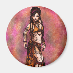 Capricorn Tribal Belly Dancer Magneet