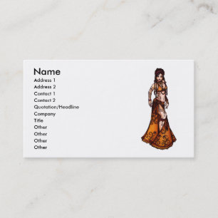 Capricorn Tribal Belly Dancer Visitekaartjes