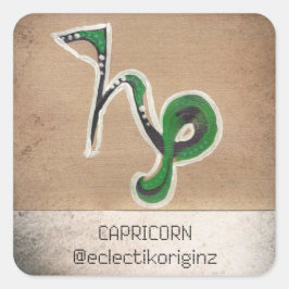 Capricorn Vierkante Sticker
