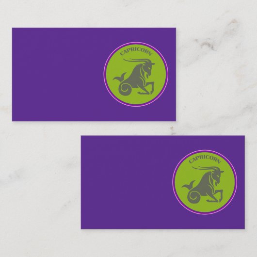 Capricorn Visitekaartje (Voorkant / Achterkant)