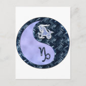 Capricorn Yin Yang Briefkaart (Voorkant)