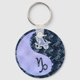 Capricorn Yin Yang Sleutelhanger