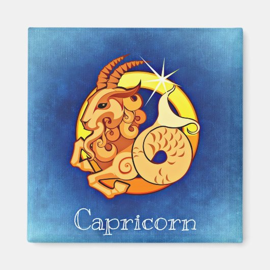 capricorn zodiaa magnet magneet (Voorkant)