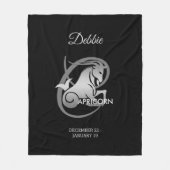 Capricorn - Zodiab Fleece Deken (Voorkant)