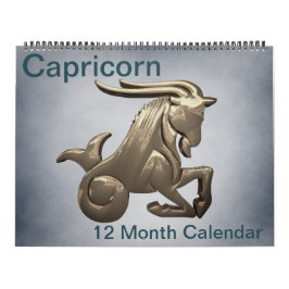 Capricorn Zodiac Astrology Colorful Sign Symbols Kalender