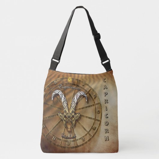 Capricorn Zodiac Astrology design Crossbody Tas (Voorkant)
